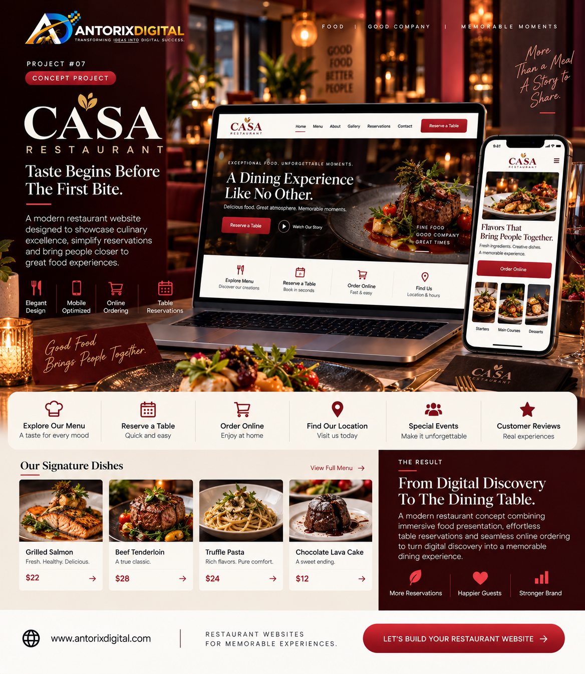 Concept Project website preview